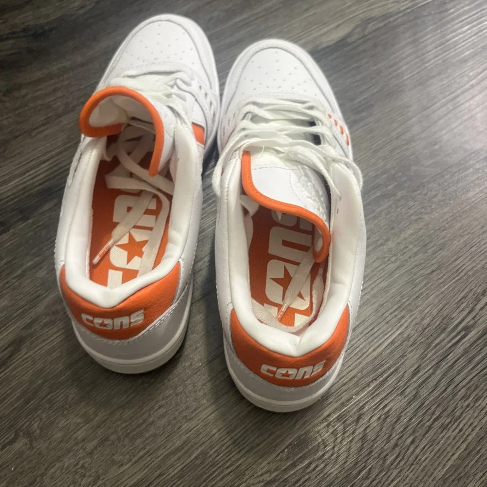 CONVERSE AS-1 PRO SIZE 7.5 man 9woman white ORANGE SHOE ALEXIS SABLONE A08130C